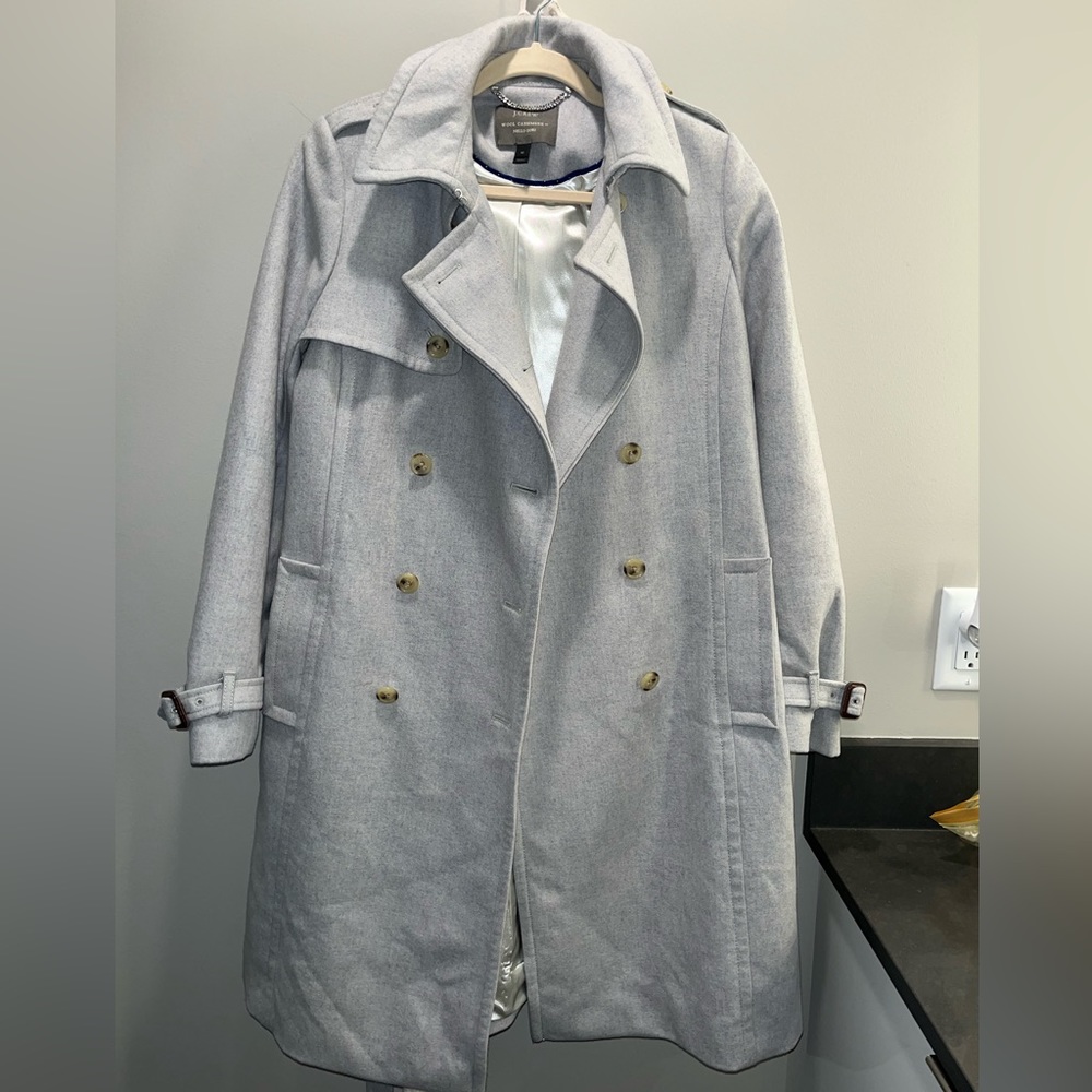 J. Crew wool cashmere grey coat